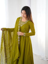 Elegant 3-Piece Fox Georgette Anarkali