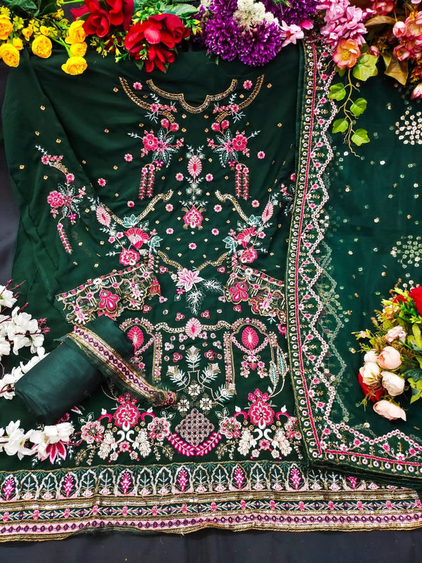 Stitched Party Wear 3-Piece Set