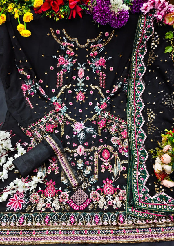 Stitched Party Wear 3-Piece Set