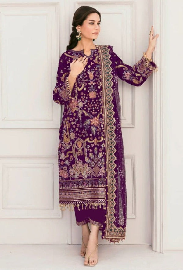 Stitched Party Wear 3-Piece Set