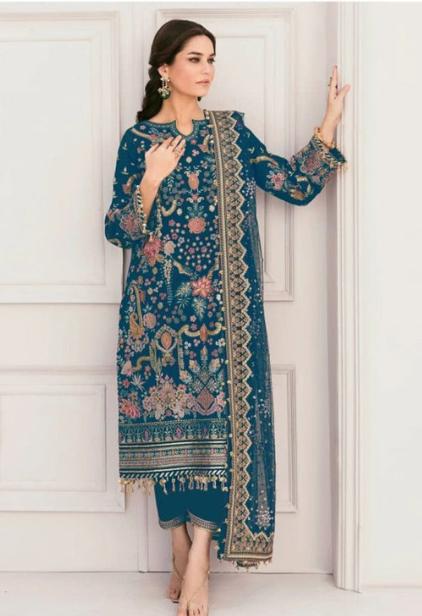 Stitched Party Wear 3-Piece Set