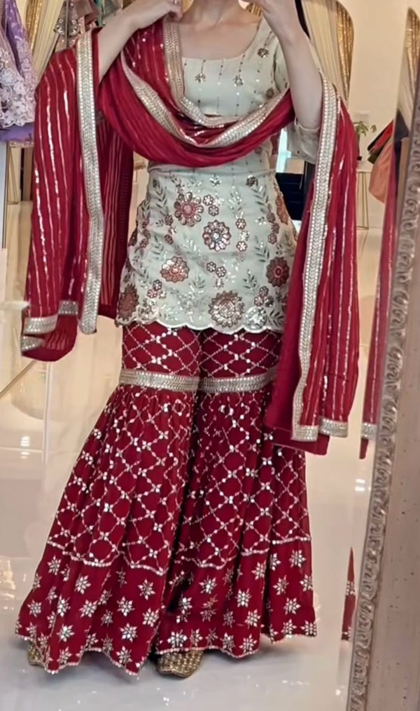 Sparkle Sharara Set