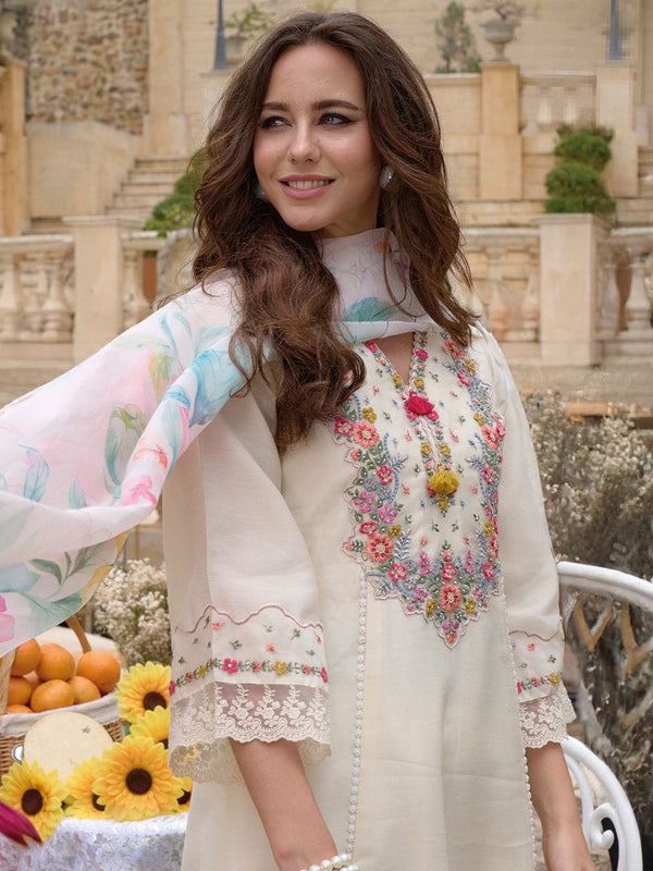 Embroidered Elegance 3-Peice Set