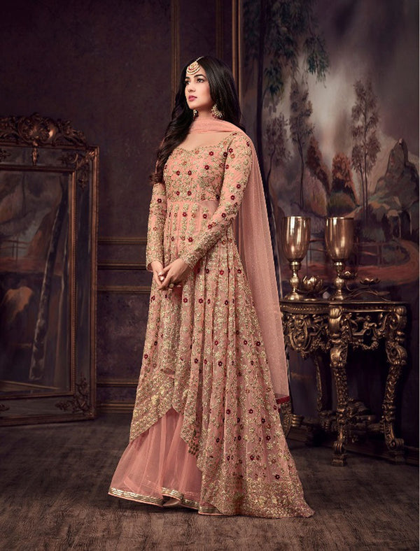 Luxury Net Embroidered Ensemble