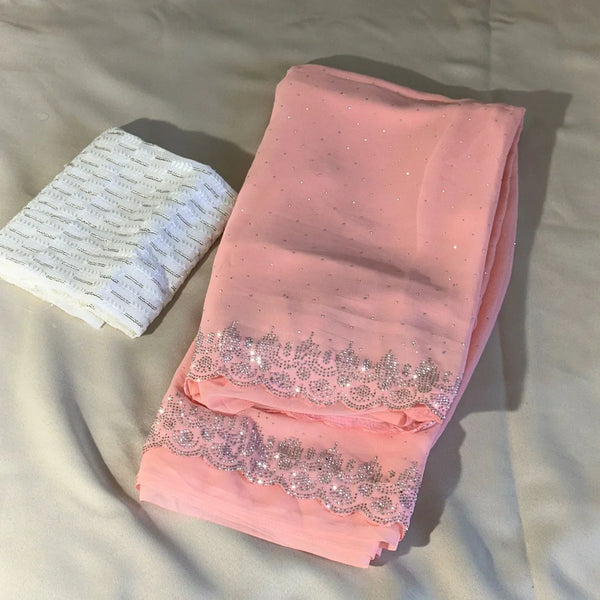 Designer Party Wear Saree Fabrics Georgette Saree