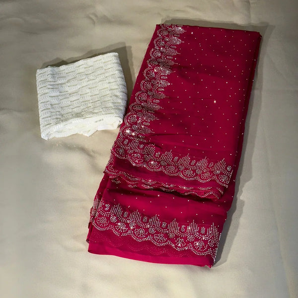 Designer Party Wear Saree Fabrics Georgette Saree