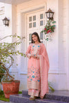 Stylish 3-Piece Set with Dupatta and Bottom