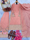 Stylish 3-Piece Set with Dupatta and Bottom