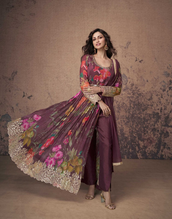 Real Georgette Party Wear Gown