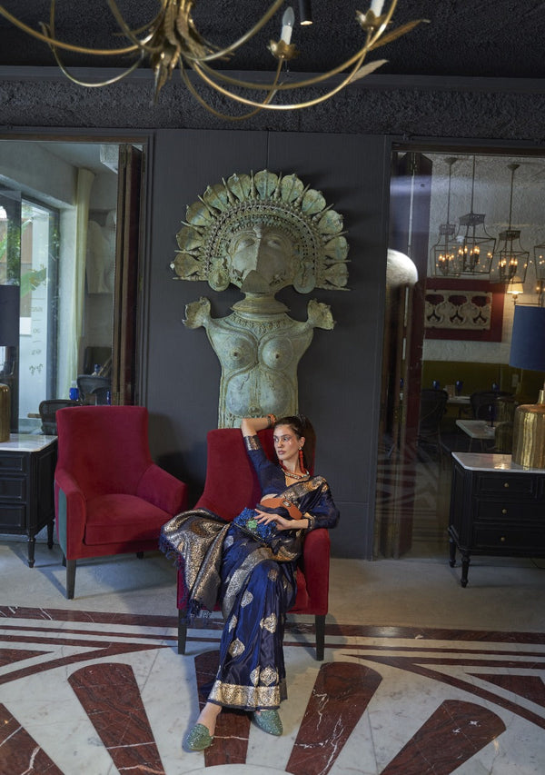 Party Wear Weaving Pure Satin Saree