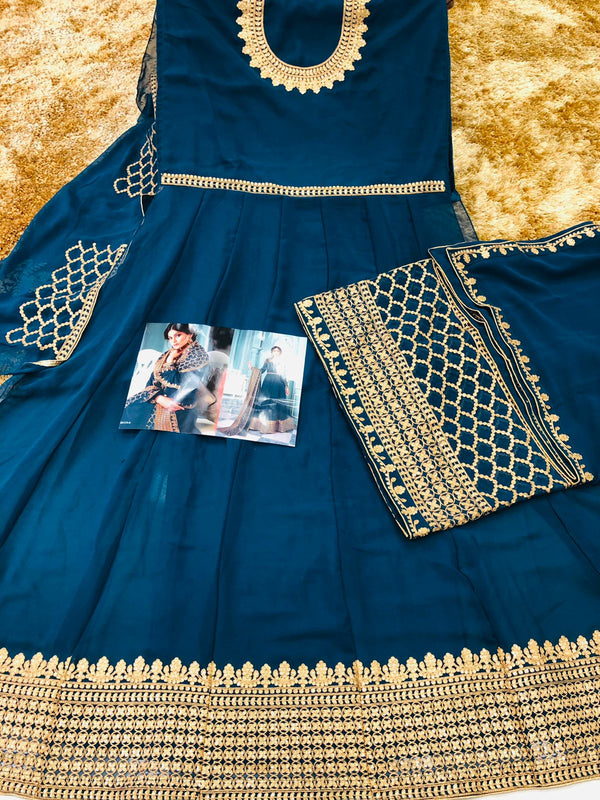 Anarkali-style ensemble Dress