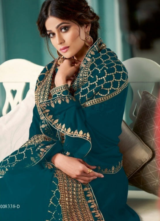 Anarkali-style ensemble Dress