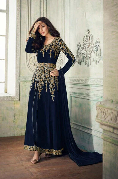 Faux Georgette Designer Anarkali Suit