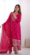 Zari Embroidered with Intricate Sequins Suit