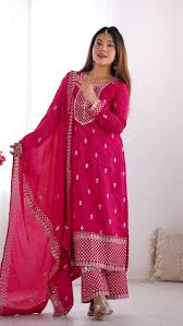 Zari Embroidered with Intricate Sequins Suit