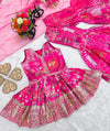 Kid's Heavy Sequin Embroidered Set with Digital Print
