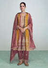 Silk Embroidered Peplum Punjabi Style gown