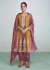 Silk Embroidered Peplum Punjabi Style gown