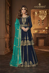Dola Jaccard Silk With Embroidery Sequence work With BELT
