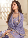 Luxury Jacquard Silk Plazo Set with Dupatta