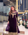 Premium Party Wear Viscose Velvet Designer Dress