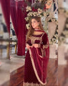 Premium Party Wear Viscose Velvet Designer Dress