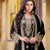Velvet Elegance: Embroidered Codding Sequence Suit with Mirror Work