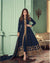 Georgette Designer Anarkali Dress With Zari Work