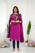 Silk Cotton Kurti & Dupatta Set