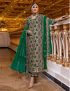 Fox Georgette Coding Embroidery Stone Work Suit