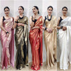 Shimmer Silk Saree with Stitched Blouse