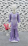 Rayon Embroidered Top & Sharara Set for Kids