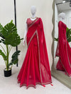Designer Faux Georgette Saree with Blouse