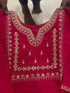 Luxe Elegance: Rose Gold Embroidery Masterpiece Kurti Pant Dupatta Set