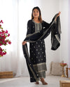Zari Embroidered with Intricate Sequins Suit