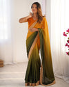 Elegant Chinon Silk Saree Set
