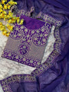 Soft Blooming Tissue Embroidered Saree