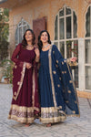 PremiumReadymade Gown and dupatta