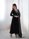Elegant 3-Piece Fox Georgette Anarkali