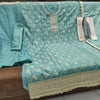 Premium Jacquard Silk Ensemble with Chinon Dupatta